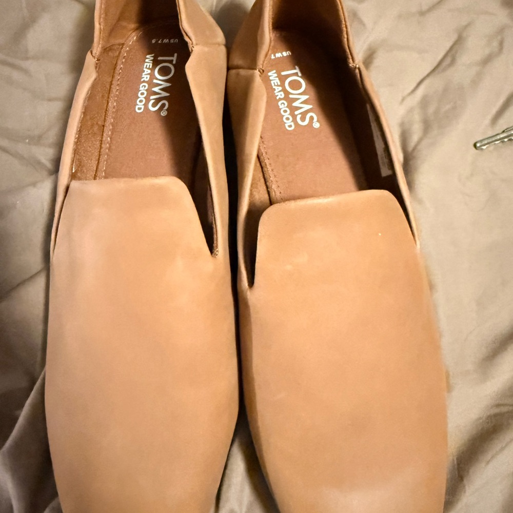 TOMS women Brown Slip-On Loafers